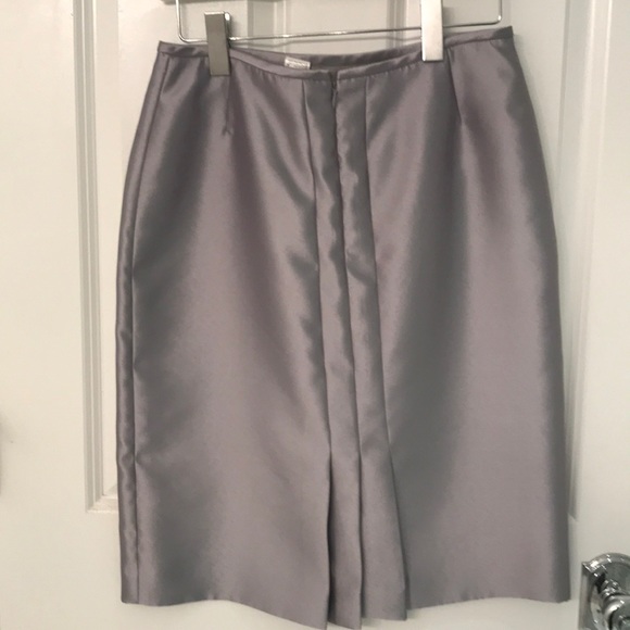 New Silver Tahari Arthur Levine Skirt, Sz 6 - Picture 2 of 4